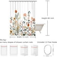 thumbnail image 3 of Floral Shower Curtains for Bathroom Flower Shower Curtain Pretty Shower Curtain Fabric Colorful Wildflower Flowered Shower Curtain with 12 Hooks Decorative Machine Washable, 72" W x 84" H, 3 of 6