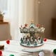 thumbnail image 5 of Adorno navideño acrílico de pie | Diseño multicolor de árbol de Navidad y carrusel | Decoración ligera de escritorio | Regalo navideño para la repisa de la oficina en casa, 5 of 6