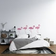 thumbnail image 2 of Home Bedroom Art Plant Leaves Flowers And Flamingos Decor Long Legged Birds Design Removable Living Room Vinyl Wall Decal - 8" x 20" Adhesive Kids Bedroom Pink Animals Wall Decoration Sticker, 2 of 5