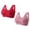 Multicolor#3, variant on 2Pcs Front Closure Bras for Older Women No Underwire Wireless Senior Bra Full Coverage Front Button Comfort Bras Multicolor#1 L