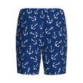 thumbnail image 2 of Lsque Nautical Anchors Mens Sleep Pajama Shorts,Short Pajama Pants, Cotton Ultra-Soft Knit-Medium, 2 of 9