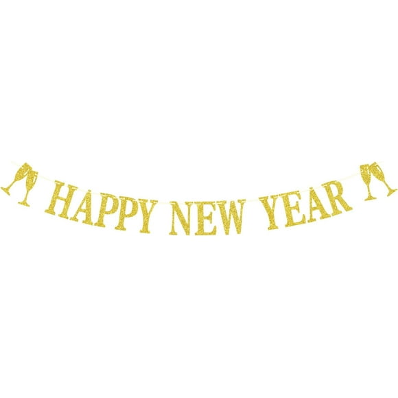 Bonne Année Banner, Santé à 2025, Bienvenue 2025, Joyeuses Fêtes Décorations de Fête du Nouvel An