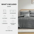 thumbnail image 2 of Mainstays All in One Reversible Comforter and Sheet set- 11 Piece, Queen, Grey Texture, 2 of 11