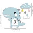 thumbnail image 2 of Children's Wall Clock Dinosaur with Ticking Clouds Noiseless, 2 of 4