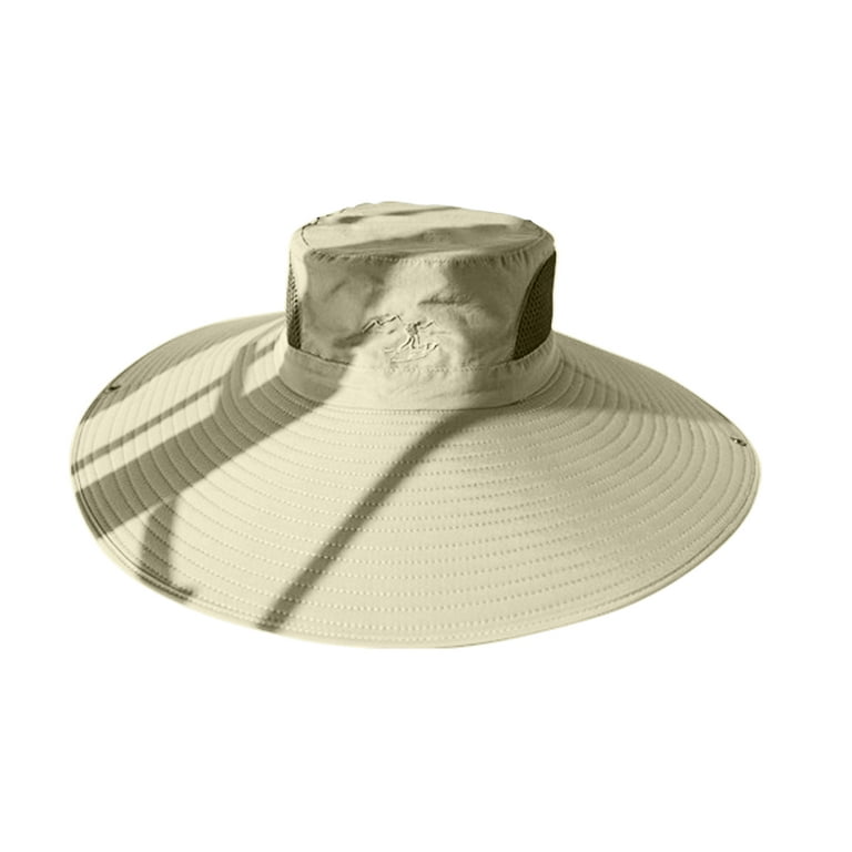 Bodychum Wide Brim Sun Hats for Men Breathable Bucket Hat Sun Protection  Waterproof Boonie Hat for Fishing Hiking Garden Beach