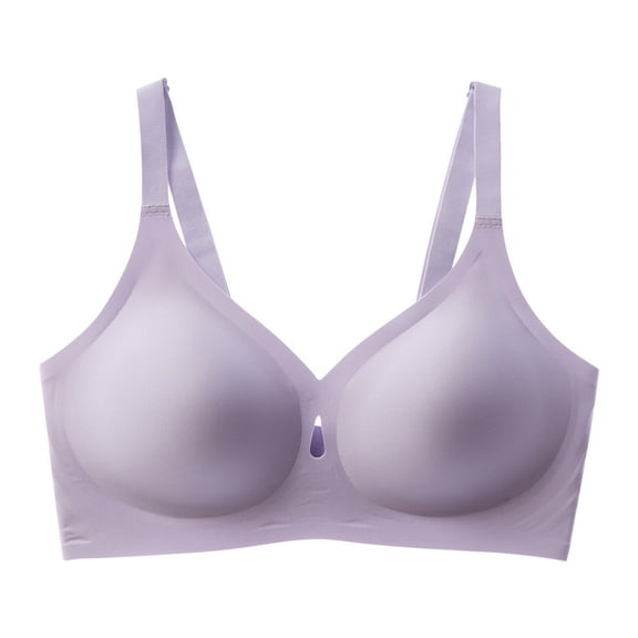 VFRGHD Wireless Jelly Bras For Women Full Coverage Bra Supportive Seamless T-Shirt Bras Comfort No Underwire Bralette Everyday Bra Comfortable Bralette