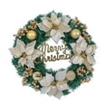 thumbnail image 2 of Christmas Wreath for Front Door 30 Inch Rattan Holiday Wreath for Indoor Outdoor Decoration Christmas Decor for Home Hotel Party Church Wedding, 2 of 6