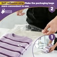 thumbnail image 5 of AGALI 100 Count Self-Sealing Clear Plastic T-Shirt Bags, 12x16 Inches Cellophane Bags for Clothing & Apparel with 100 Round Stickers in Mixed Sizes, 5 of 6