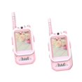 thumbnail image 4 of 2 walkie-talkies con video, intercomunicador para padres e hijos, ideal para acampar, regalo para niños pequeños Rosa, 4 of 8