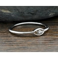 thumbnail image 3 of Eclet Jewels 0.4 Ct Round Brilliant Cut Diamond Ring - 14K White Gold Plated Diamond Rings for Her- Dainty Eye Rings for Women's - Evil Eye Rings for Women's - Causal Daily Wear Ring For Women's, 3 of 9