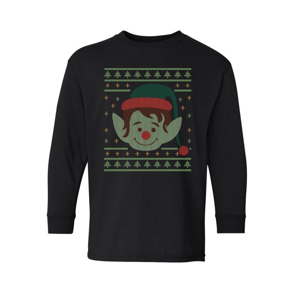 Awkward Styles Christmas Long Sleeve Shirt for Kids Youth Boys Girls Xmas Elf Shirt