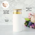 thumbnail image 2 of Pinky Up Katherine Glass Tumbler Travel Mug - Reusable Glass in Silicone Sleeve, 2 of 7