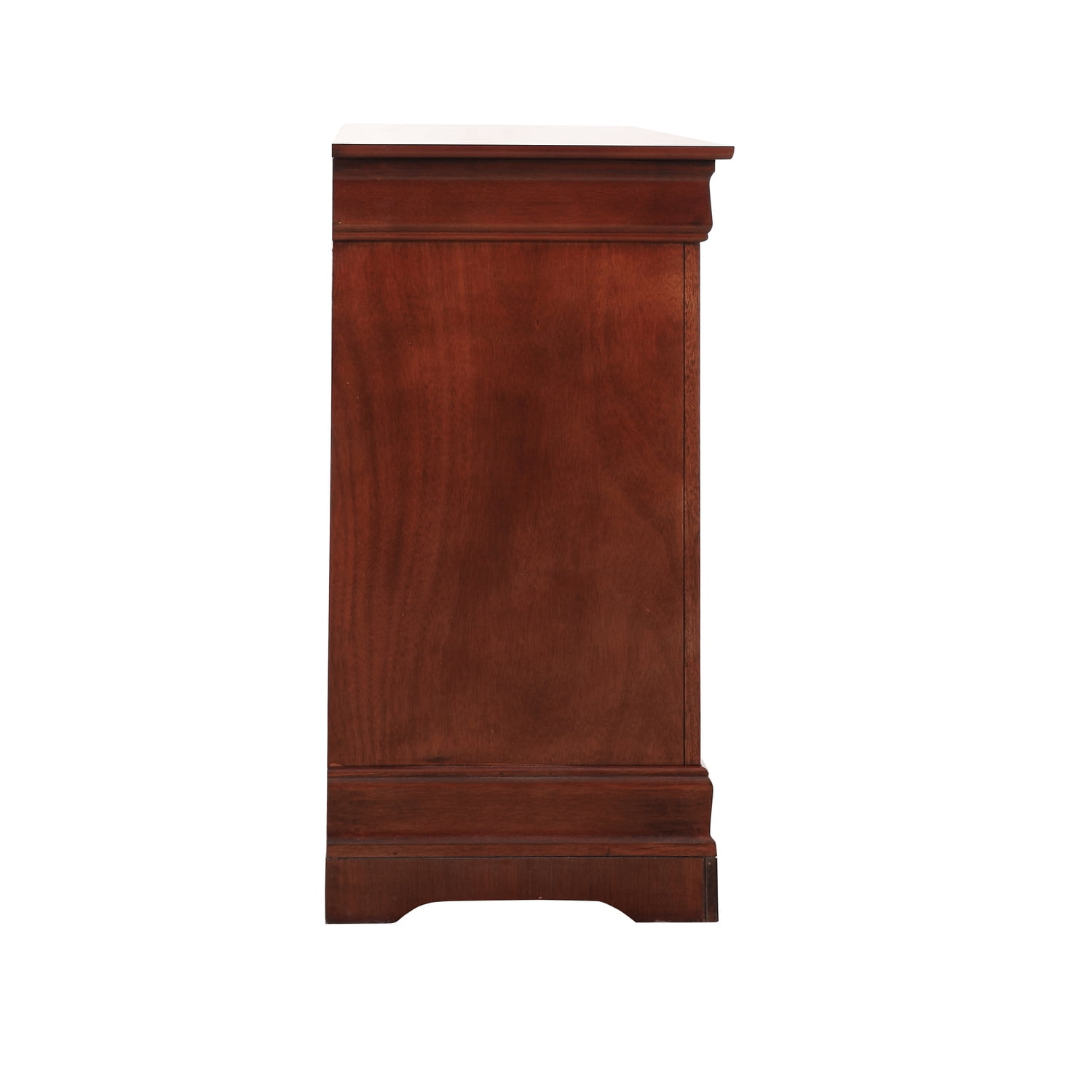 Glory Furniture Louis Phillipe 6 Drawer Dresser in Cherry