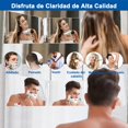 thumbnail image 2 of FHZLAJ Espejo de LED Recargable de 3 V&iacute;as, Espejos Triple Plegable 360 &deg;con Ganchos Ajustables de Altura espejo para Cortar Cabello Mirror de Aumento 5X para Hombre Mujer Hogar Ba&a, 2 of 7