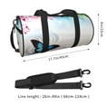 thumbnail image 4 of Easygdp Butterfly In Blossoms Zen Travel Bag, Camping, Weekend, Carry On Overnight Duffel Bag with Shoulder Strap, 4 of 8