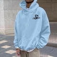 thumbnail image 5 of CONZONE Men's Hoodies Long Sleeve Pullover Hoodie for Men Letter Graphic Y2K Hooded Sweatshirts With Pocket, 5 of 7