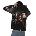 thumbnail image 5 of The Twilight Saga Men's Hoodie With Color Drawstrings Sweatshirt Hooded Pullover Print Winter Coat Jacket X-Large, 5 of 9