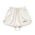 thumbnail image 3 of cocolona Womens Summer Casual Loose Athletic Shorts Solid Color Elastic Waist Drawstring Gym Running Shorts with Pocket, 3 of 5