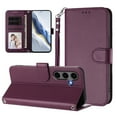 thumbnail image 6 of ELEHOLD For Samsung Galaxy S25+ Flip PU Leather Wallet Case with Credit Card Slot RFID Blocking Kickstand Shock-Absorbent TPU Magnetic Protective Cover With Lanyard,Violet, 6 of 12