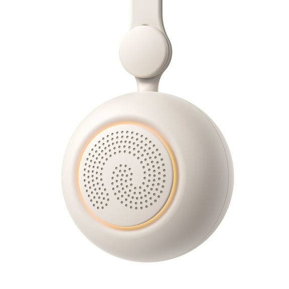 Dreamegg Baby Sound Machine with White Noise & Night Light, Portable Baby Soother for Home & Travel, Cream