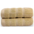 thumbnail image 1 of Toalla Medio Baño beige 2 piezas 100% Algodon premium 70x140 - Hokins, 1 of 7