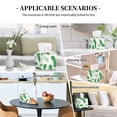 thumbnail image 5 of Tissue Box Cover, green Cucumber Leather Tissue Box Holder - Tissue Case Facial Paper Organizer for Bathroom, Vanity Countertop, Tabletop, Car, Night Stands, 5 of 5