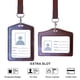 thumbnail image 3 of FloreceBien Pack de 2 portatarjetas de identificación de cuero, portatarjetas de identificación verticales/transversales con ventana de identificación, estuche para tarjetas de identificación de, 3 of 5