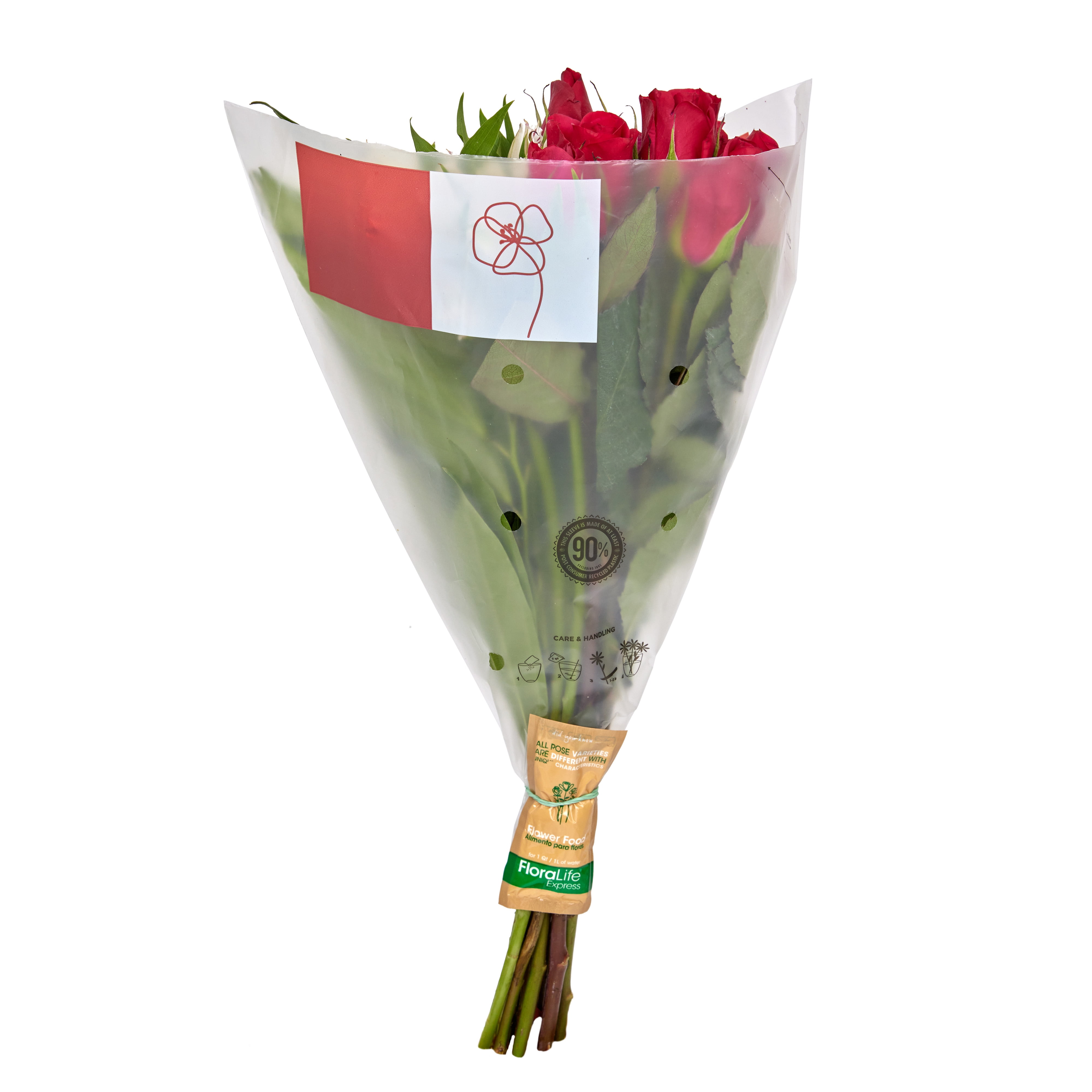 Fresh-Cut Rose and Flower Bouquet, Minimum of 13 Stems, Colors Vary
