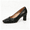 Black, variant on Women Chunky Pumps Square Toe Block High Heel Women's Dress Shoes Office Wedding