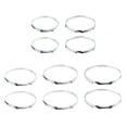 thumbnail image 1 of 1 Pair Snare Drum Hoop Ring Instrument Parts Rim for Percussion Instrument 10 Inch 6 Hole, 1 of 9