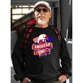 thumbnail image 2 of All American King 4Th July Sweatshirt Men -Image by Shutterstock, Male Medium, 2 of 4