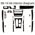 thumbnail image 5 of Suitable for BMW X5X6 F15F16 modified interior carbon fiber sticker Film central control decoration gear-black, 5 of 5