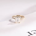 thumbnail image 2 of 2Ct Radiant Cut Lab Created Diamond Engagement Ring 14K Yellow Gold Plated, 2 of 7