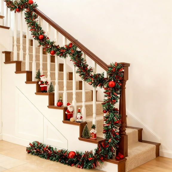 Uxgjfwu 2PC Christmas Tinsels, Shiny Hues for Holiday Decor, Ideal for Tree Branches and Home Accents Party Decoration