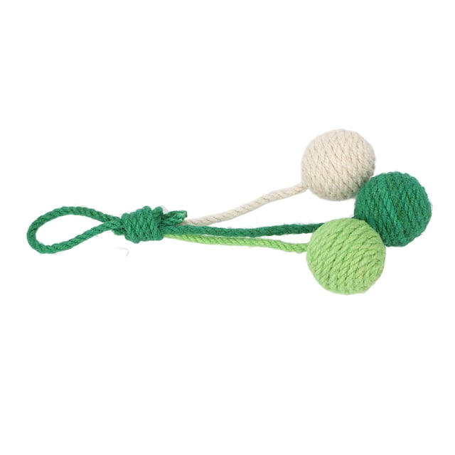 Bola De Sisal Para Gato Colgante, Cordón Colorido Bola De Sisal Juguete Para Gato Decoración Masticable Interactiva Para Interior Para Mascota