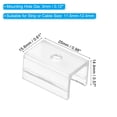 thumbnail image 2 of Unique Bargains LED Strip Light Clips Mounting Bracket Fixing Clips Plastic for 11.5mm-12.4mm Neon Light Cable 25mm Long 40 Pack, 2 of 6