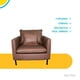 thumbnail image 3 of Sillon Individual Comodo Cojin Moderno cafe 77x68x44 cm Pido Todo SI01BK-H3, 3 of 5
