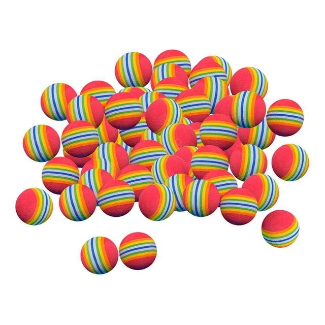 koolsoo Golf Training Sponge Color Lightweight Rainbow Practice Balls Golf Practice Ball Red 42mm