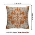thumbnail image 4 of Fall Boho Pillow Covers  Orange and Cream Ethnic Design Outdoor Decorative Throw Pillows for Couch, Carpet Pattern Decor Cushion Cover Farmhouse Pillowcase for Bed Car Safa, 4 of 7