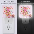 thumbnail image 2 of Valentine's Day LED Square Night Lights - Stylish and Functional Nightlight for Better Sleep - Energy Saving Plug-in Wall Light with Auto Sensor, 2 of 6
