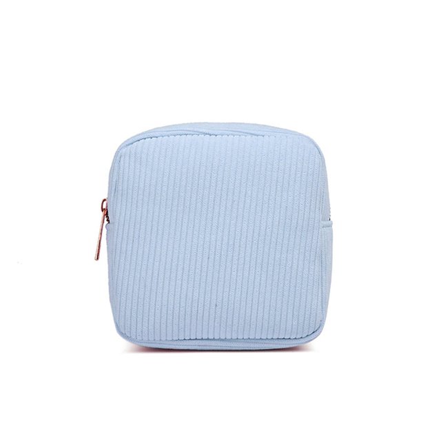 TINZ Velvet Makeup Pouch Wristlet Bag Small Portable Organizer For Cosmetics Sanitary Pads And With Soft