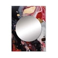 thumbnail image 2 of Designart "Infused Marble in Red and Black" Abstract Marble Mirror Wall Decor - Modern Red Abstract Large Mirror For Wall Art Decor - 40" x 30" Inch, 2 of 5