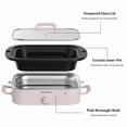 thumbnail image 6 of MAGNIFIQUE Pink 4 Quart Manual Slow Cooker with Ceramic Stoneware & Glass Lid, 6 of 8