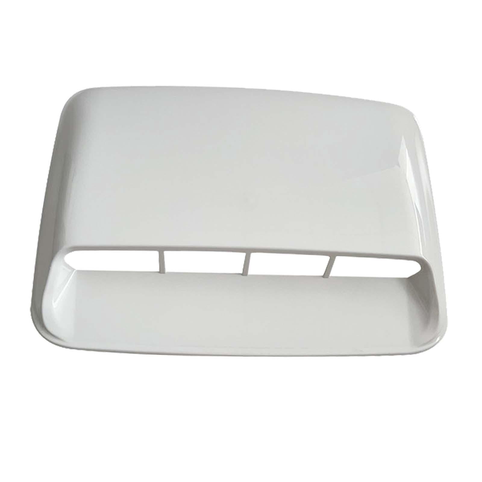 Nishiyuenyi Hood Body Air Decorative Intake Replaces Car Hood Vent for Car Modification White