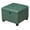 Dark Green With Black Wood Legs, variant on Faux Leather Storage Ottoman with Wheels, 18.8" Square Rolling Footrest | Black Tufted Stool for Living Room, Bedroom & Vanity
