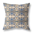 thumbnail image 5 of Flowers of Strength Indoor/Outdoor Pillow in Brown Blue 20x20, 5 of 9