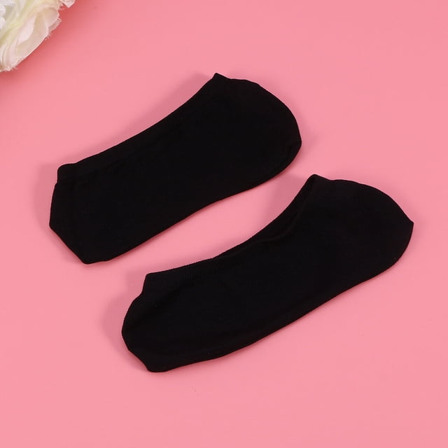 WRITWAA 5 Pares De Calcetines Corte Para En Negro Con Material Cómodo Y Transpirable