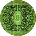 thumbnail image 1 of Ahgly Company Indoor Round Medallion Green Traditional Area Rugs, 5' Round, 1 of 1