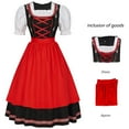 thumbnail image 4 of S LUKKC LUKKC Oktoberfest Costume for Women Dirndl Dresses Set German Oktoberfest Dress Up Outfits Bavarian Costume for Halloween Carnival Cosplay Dress Set, 4 of 9