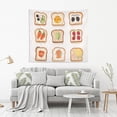 thumbnail image 2 of Yayeee Tapestry Wall Hanging for Bedroom 60" x 51" Living Room Home Wall Art Decor, Various Toasts, 2 of 7